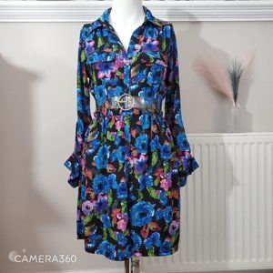 VELVET HEART Floral Chemise Blouse Dress